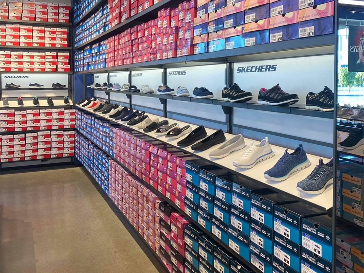 Skechers Store Design - Shoe Racks - Retail Shoe Display - Retail Fixtures - Custom Shoe Display