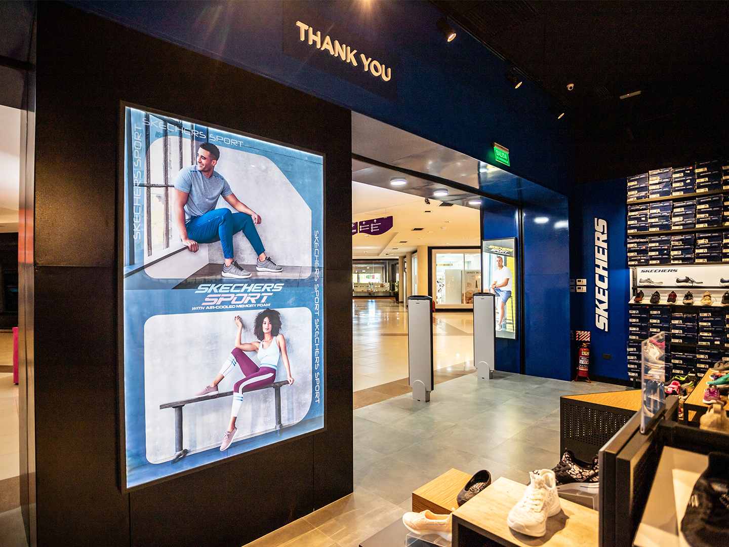 Skechers Store Design - Backlit Store Display - Custom Retail Furniture - Visual Merchandising