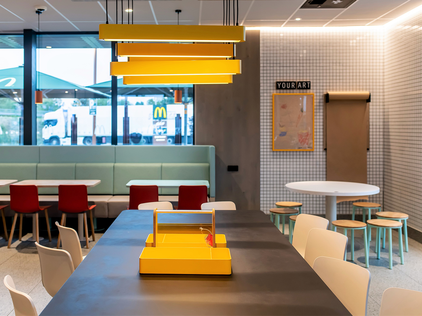 Restaurant Design - Custom Restaurant Furniture - McDonald's Human Comfort - Custom Fixtures - Custom Furniture - Restaurant Industry